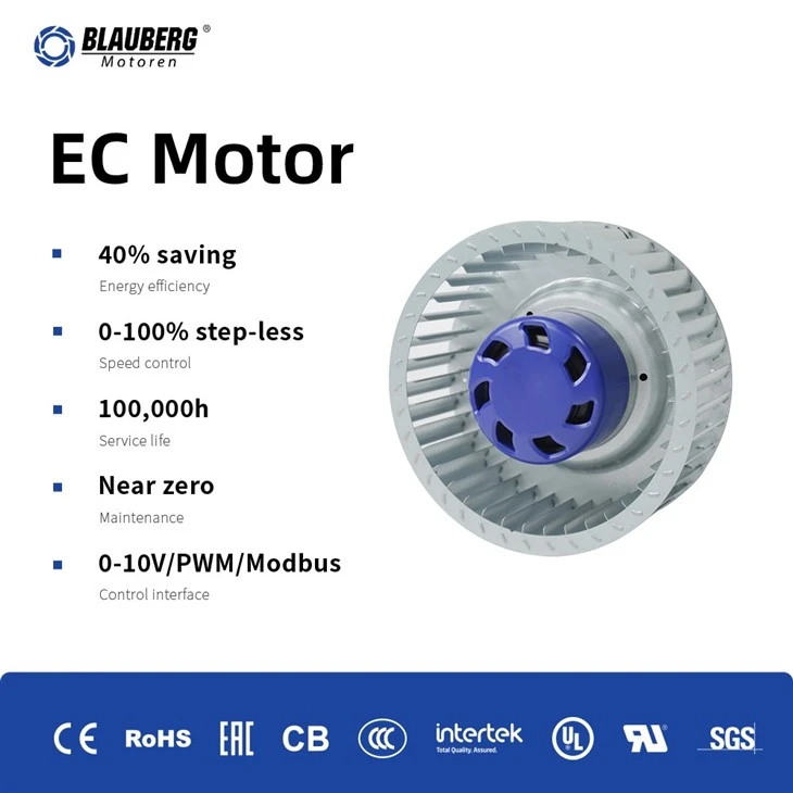 Blauberg BL-F160C-EC-00 160mm EC Forward Curved Centrifugal Fan factory