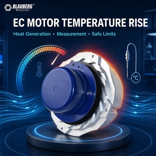 EC 원심 모터 팬의 작동 중 온도 상승은 얼마입니까?