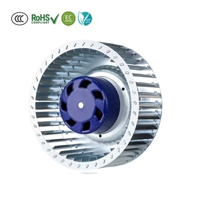 108mm 24v 방사형 브러시리스 외부 로터 모터 DC 전진 곡선 원심 팬