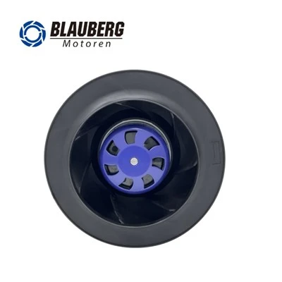 250mm EC 모터 팬 고압 115V 230V EC 후방 곡선 원심 팬